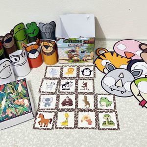 Caixa imitando os animais