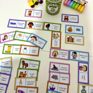 Dominó de frases sílabas simples