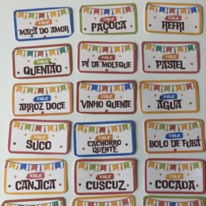 Fichinhas para festa junina