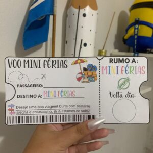 Lembrancinha férias: Passaporte