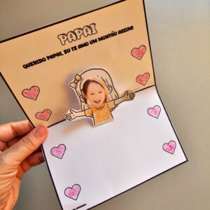 Cartão 3D Dia dos Pais