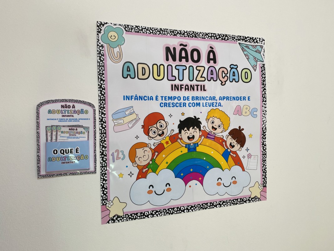 Painel adultização infantil - PEDAGÓGICO KIDS