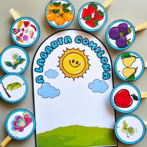 Luva de história A lagarta comilona