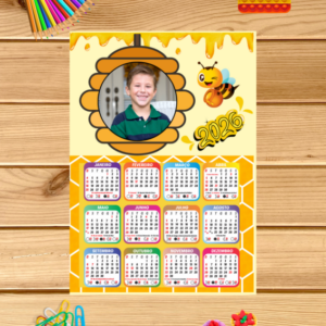 Calendário para foto