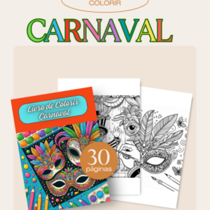 Livro de colorir carnaval